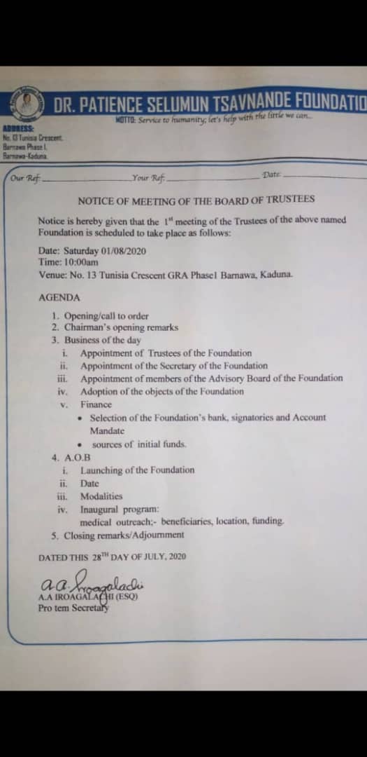 first meeting invitation